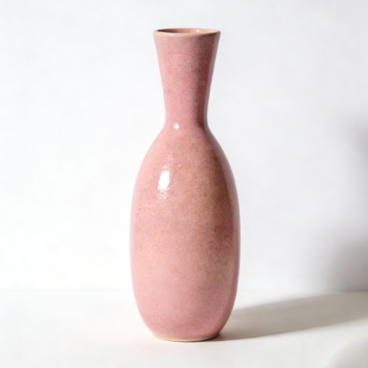 Blush Pink Speckled Vase