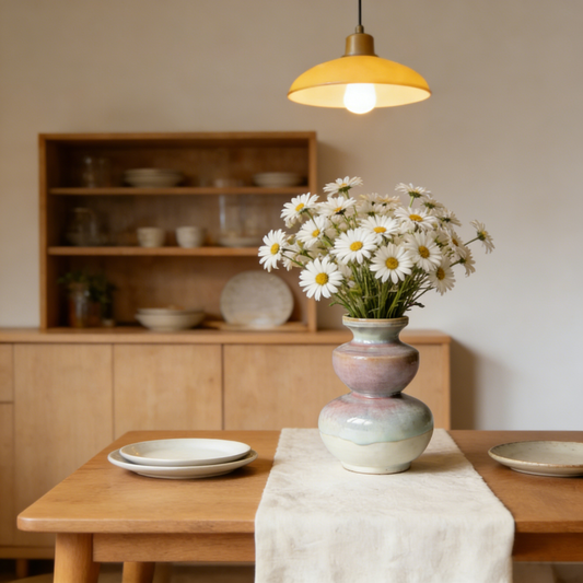 Pink-Purple Gradient Gourd Vase