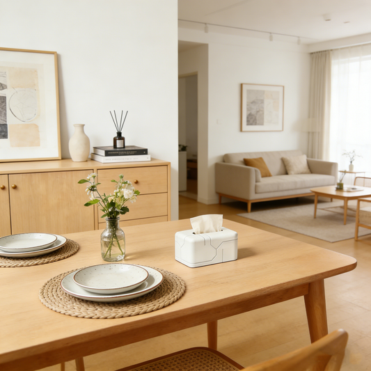 Mecha-Style Matte Texture Tissue Box