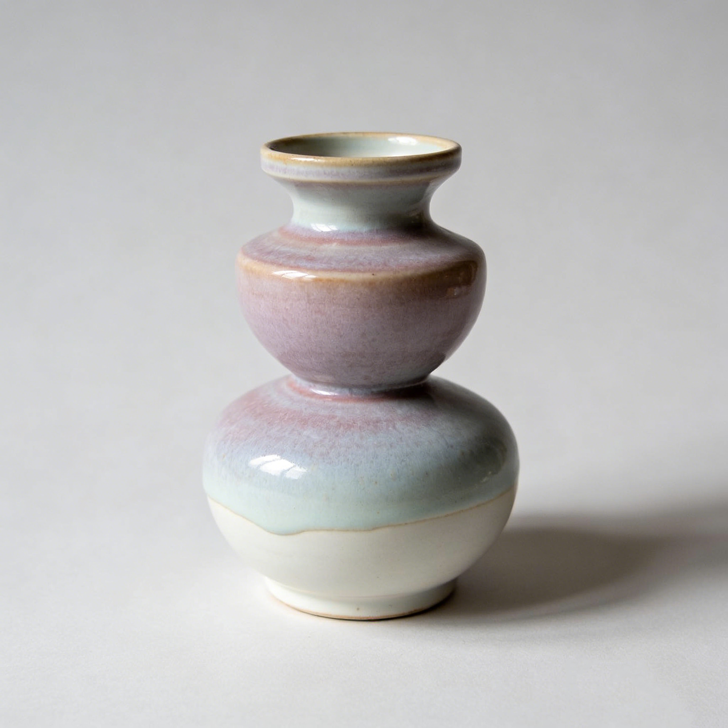 Pink-Purple Gradient Gourd Vase