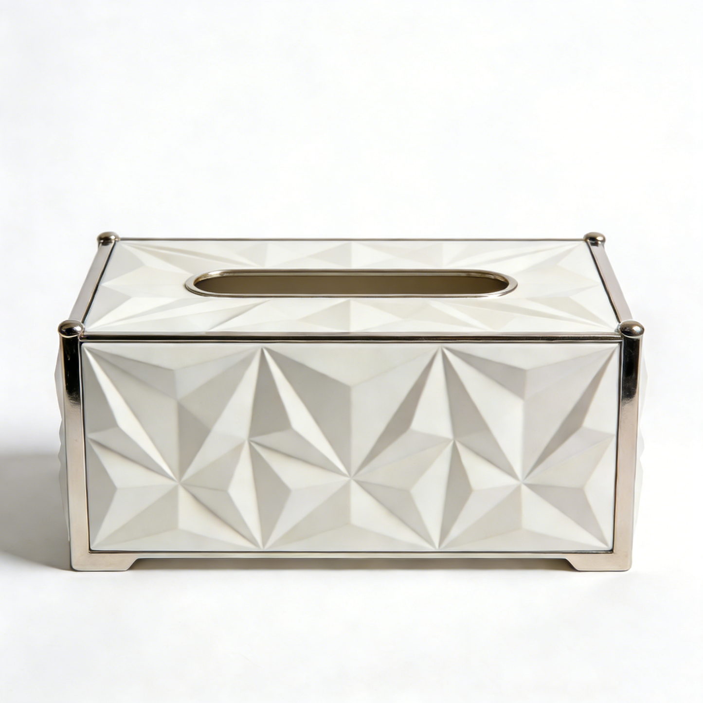 Diamond Pattern Trimmed Light Luxury Tissue Box